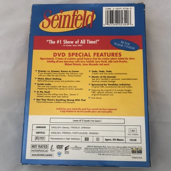 Seinfeld season 3, DVD set - Picture 8 of 8